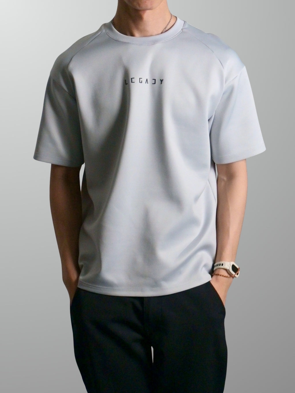 Nimbus Oversized Arc Tee | Cloud