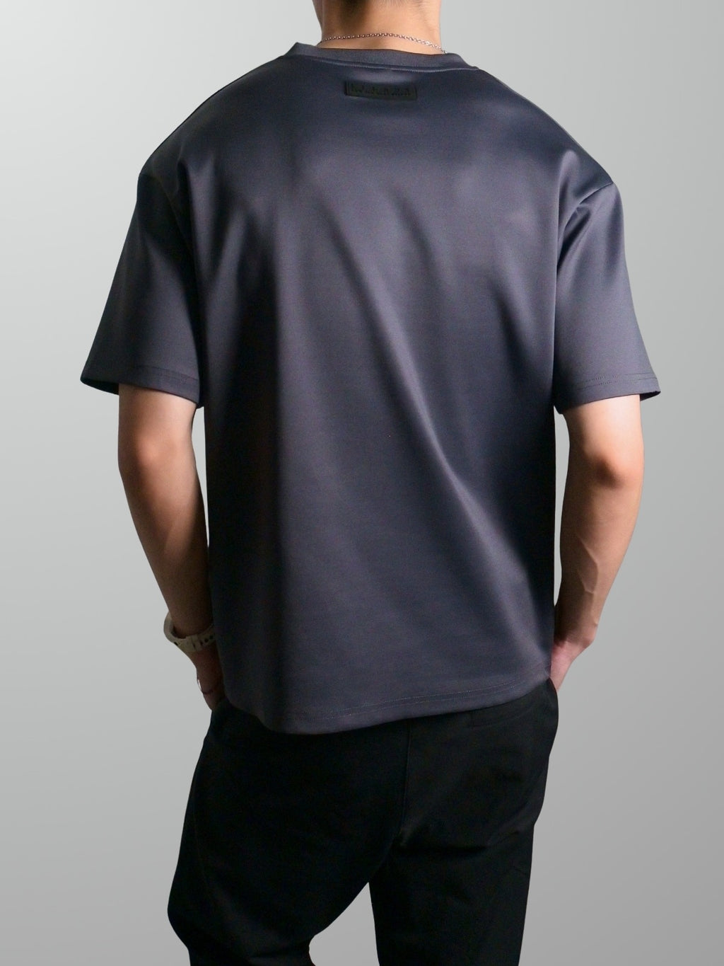 Nimbus Oversized V-Neck Shirt | Charcoal