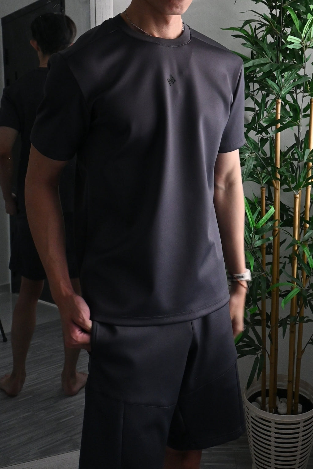 Nimbus Regular Core Tee | Charcoal