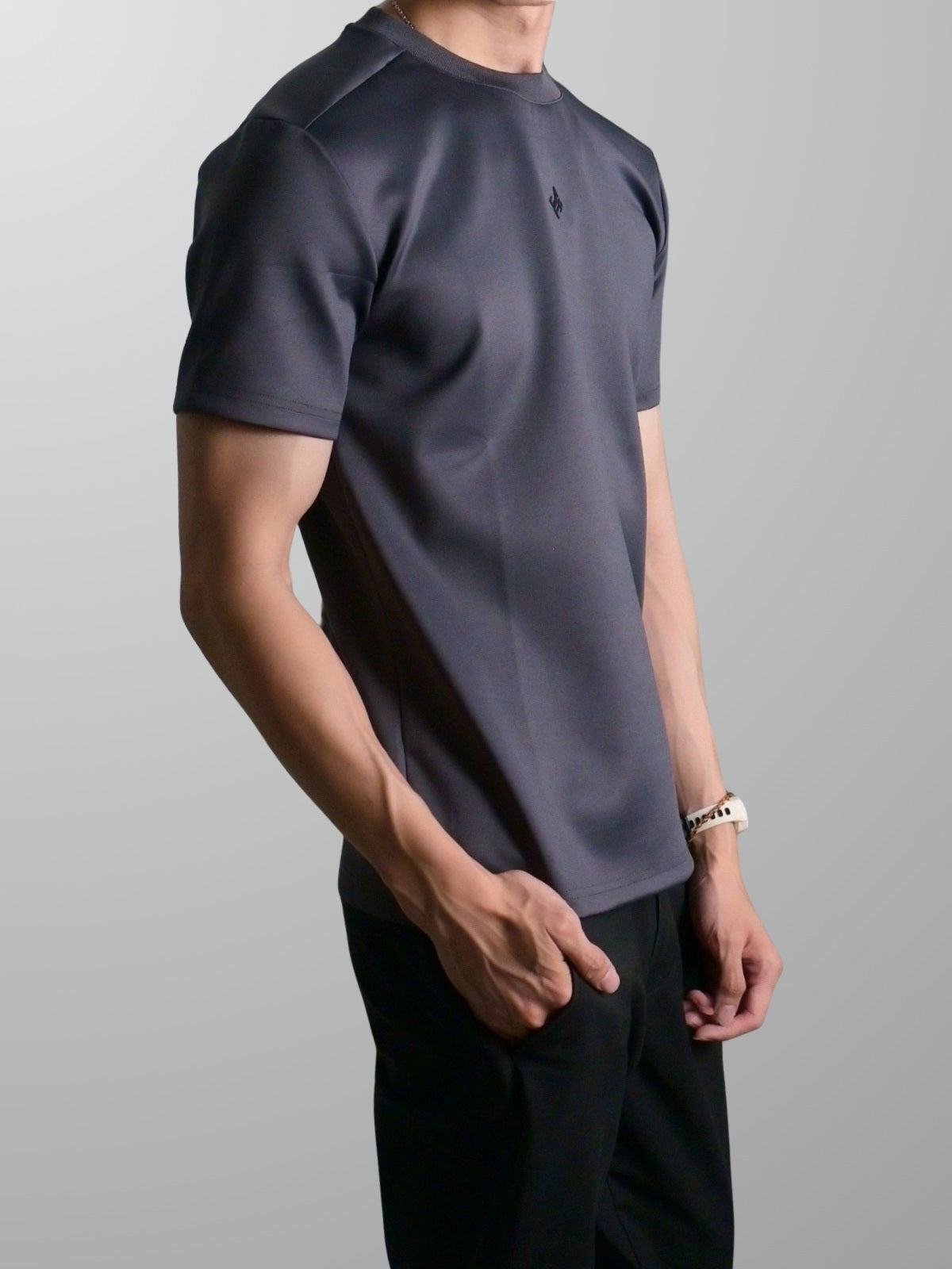 Nimbus Regular Core Tee | Charcoal