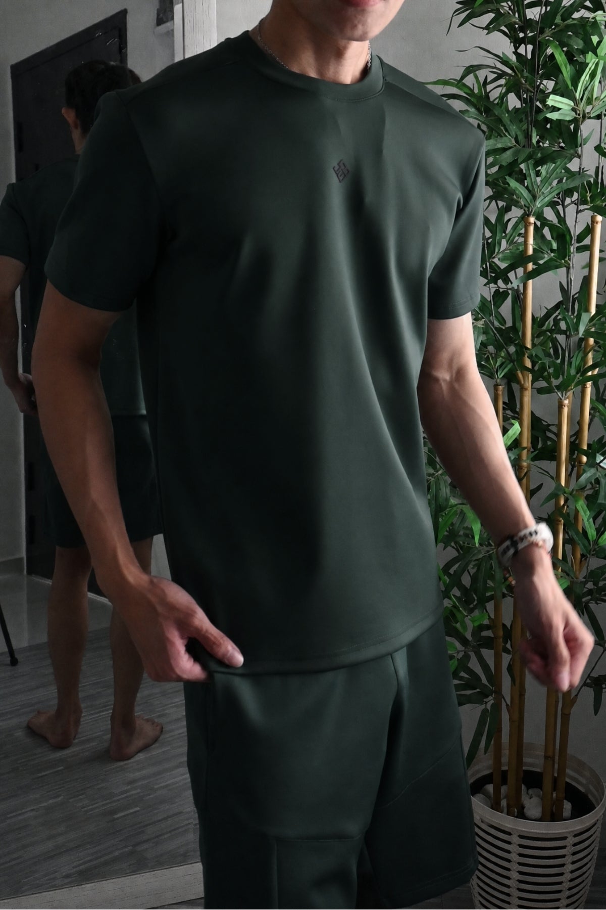 Nimbus Regular Core Tee | Dark Green