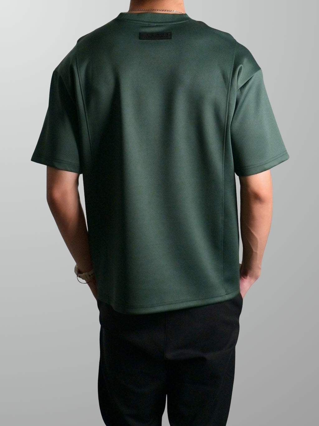 Nimbus Oversized Arc Tee | Dark Green