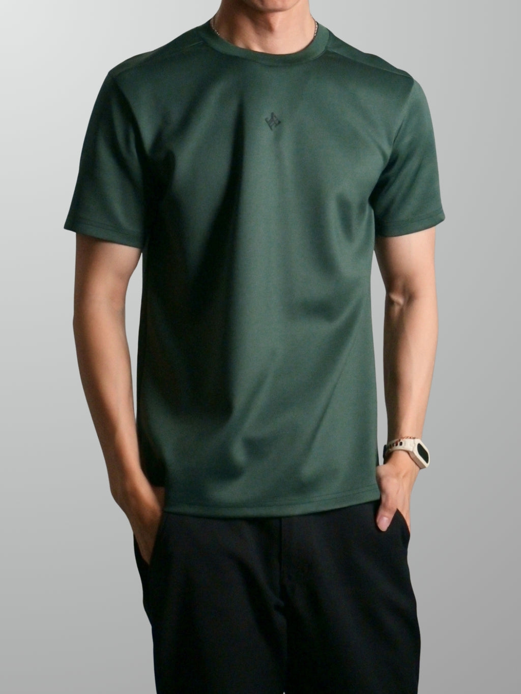Nimbus Regular Core Tee | Dark Green
