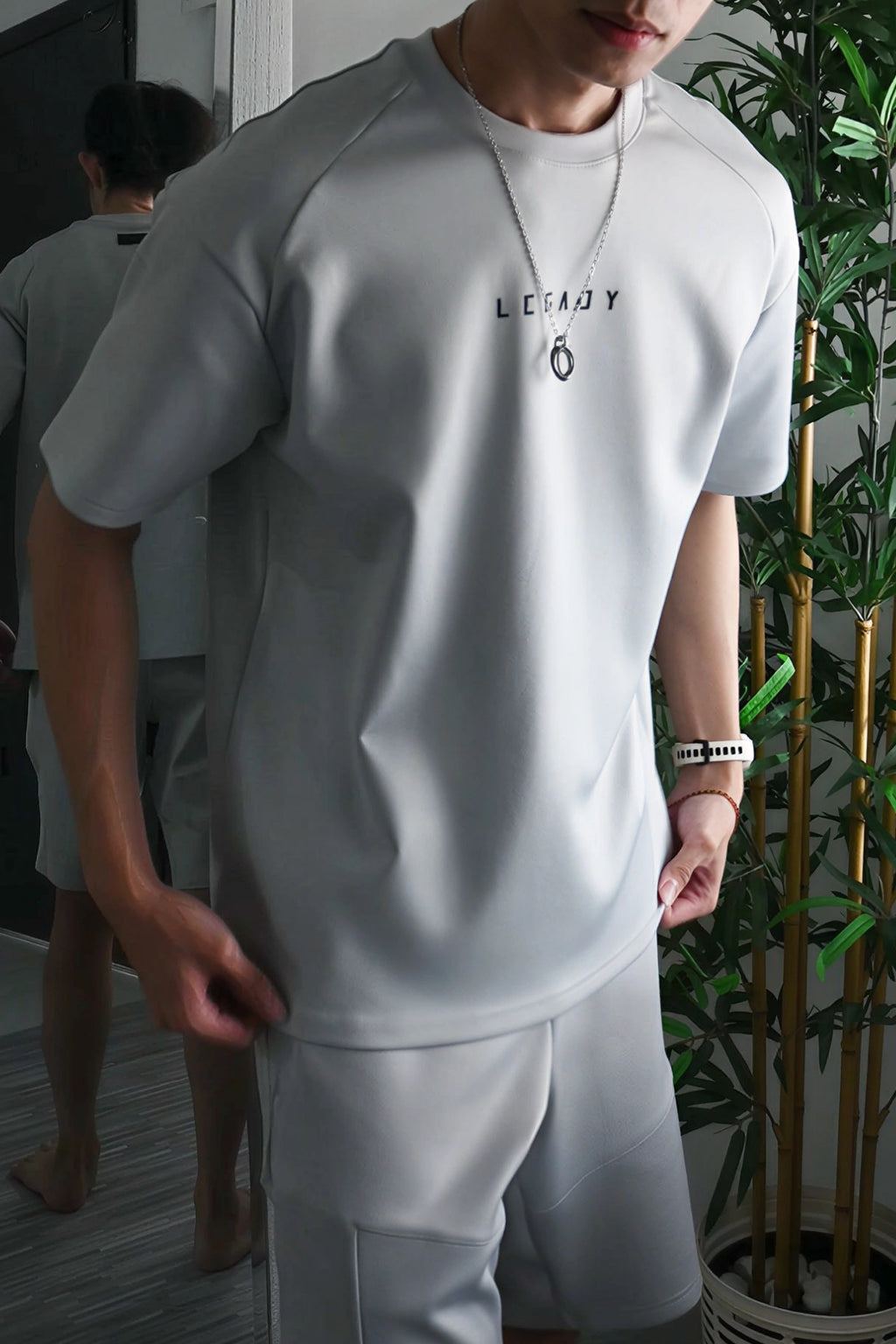 Nimbus Oversized Arc Tee | Cloud