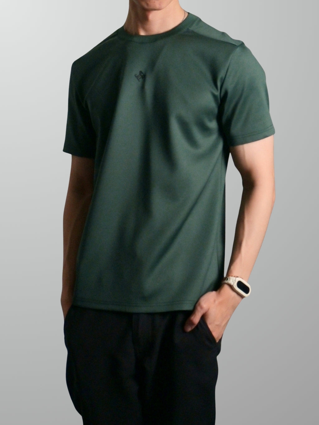 Nimbus Regular Core Tee | Dark Green