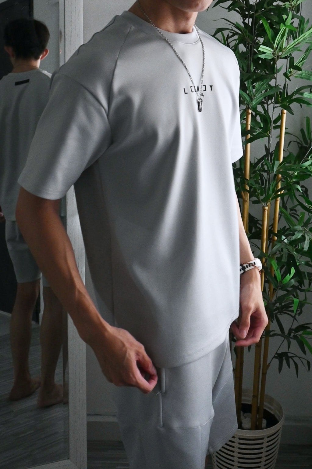 Nimbus Oversized Arc Tee | Cloud