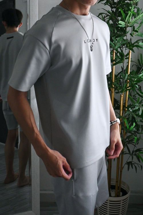 Nimbus Oversized Arc Tee | Cloud