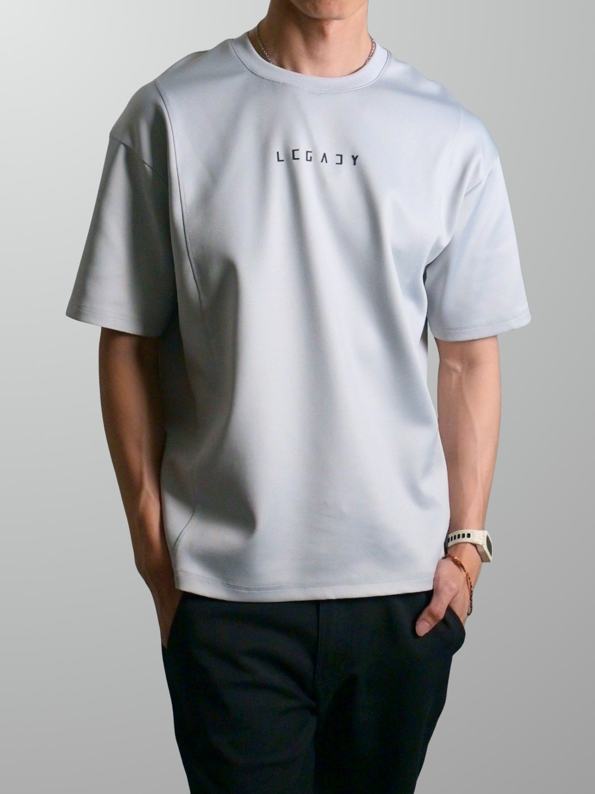Nimbus Oversized Splice Tee | Cloud