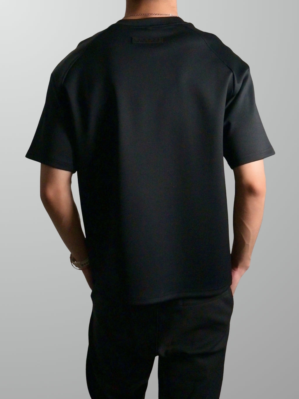 Nimbus Oversized Arc Tee | Black