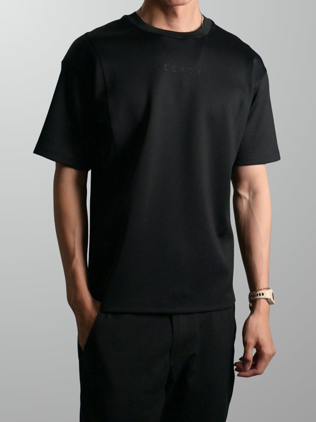 Nimbus Oversized Splice Tee | Black