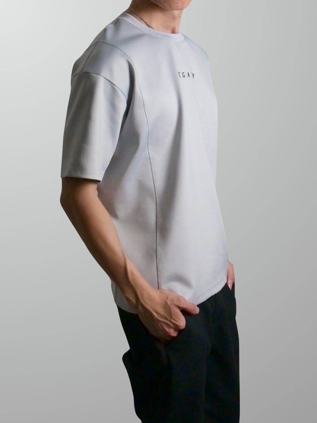Nimbus Oversized Splice Tee | Cloud