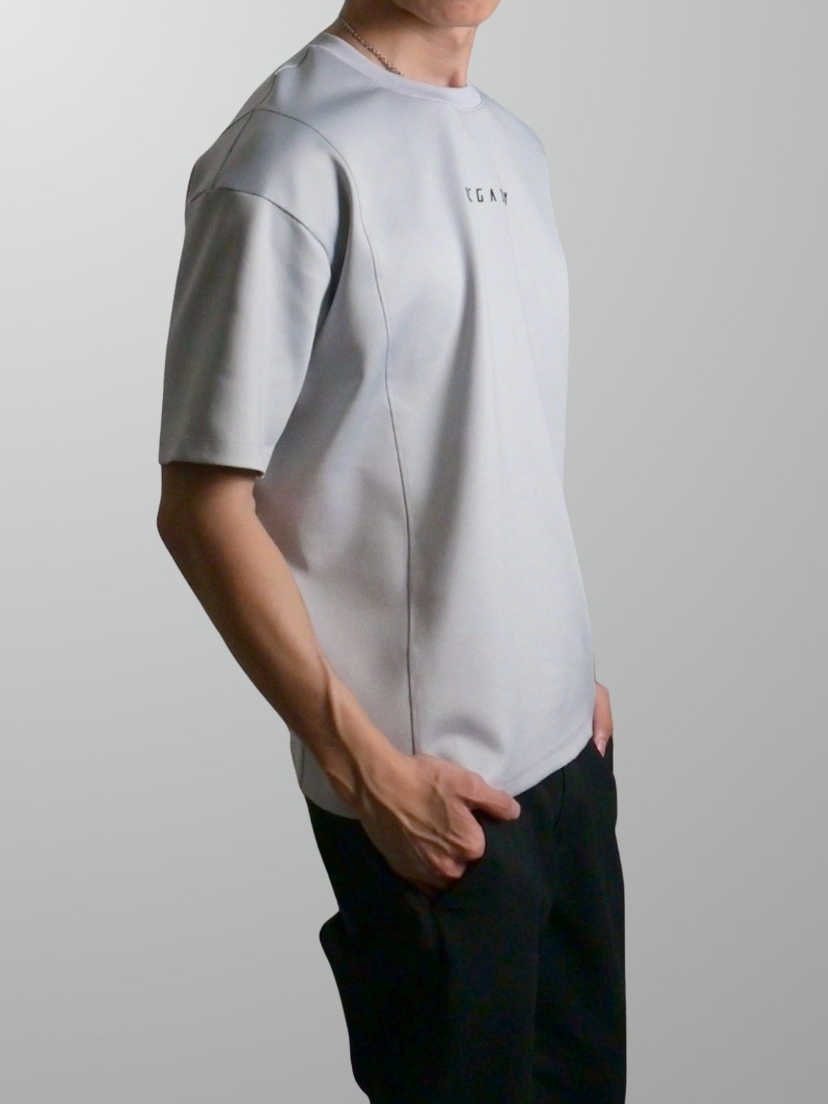 Nimbus Oversized Splice Tee | Cloud