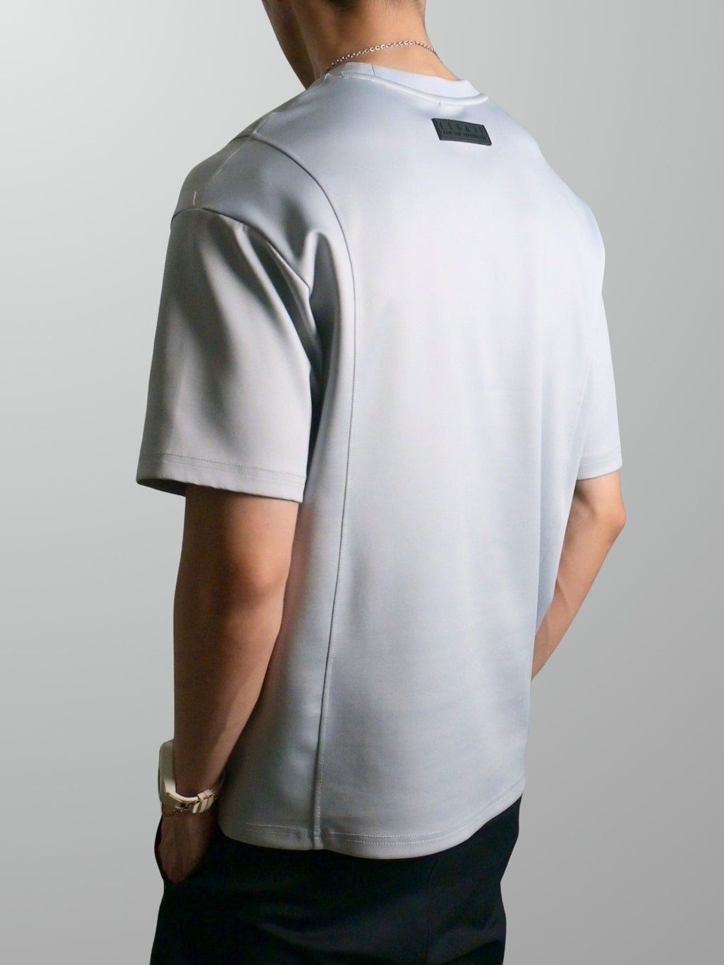 Nimbus Oversized Splice Tee | Cloud